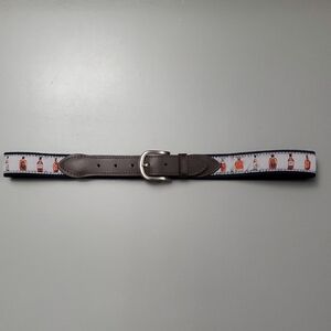 Elegant Whiskey Bottle Brown and Siver Belt